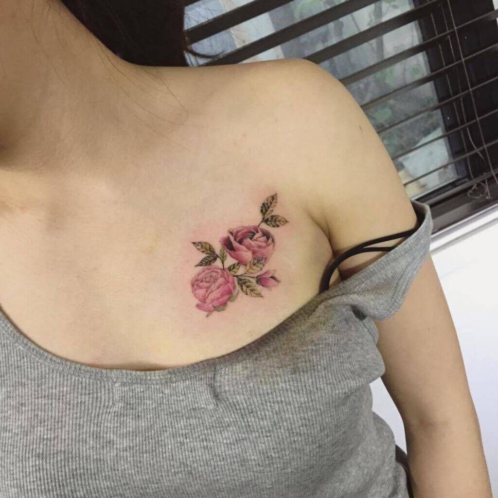 small chest tattoos for women