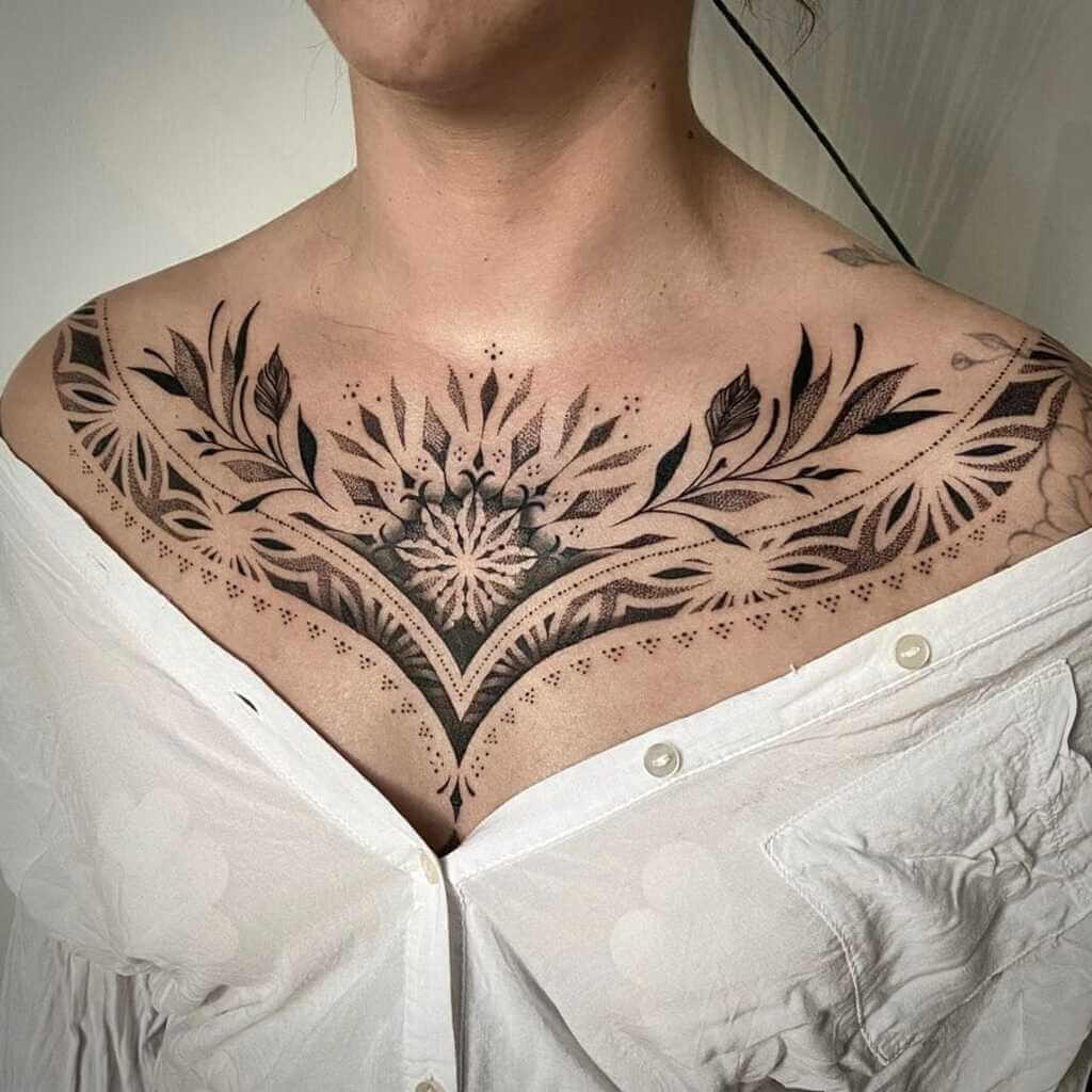 chest tattoos for women