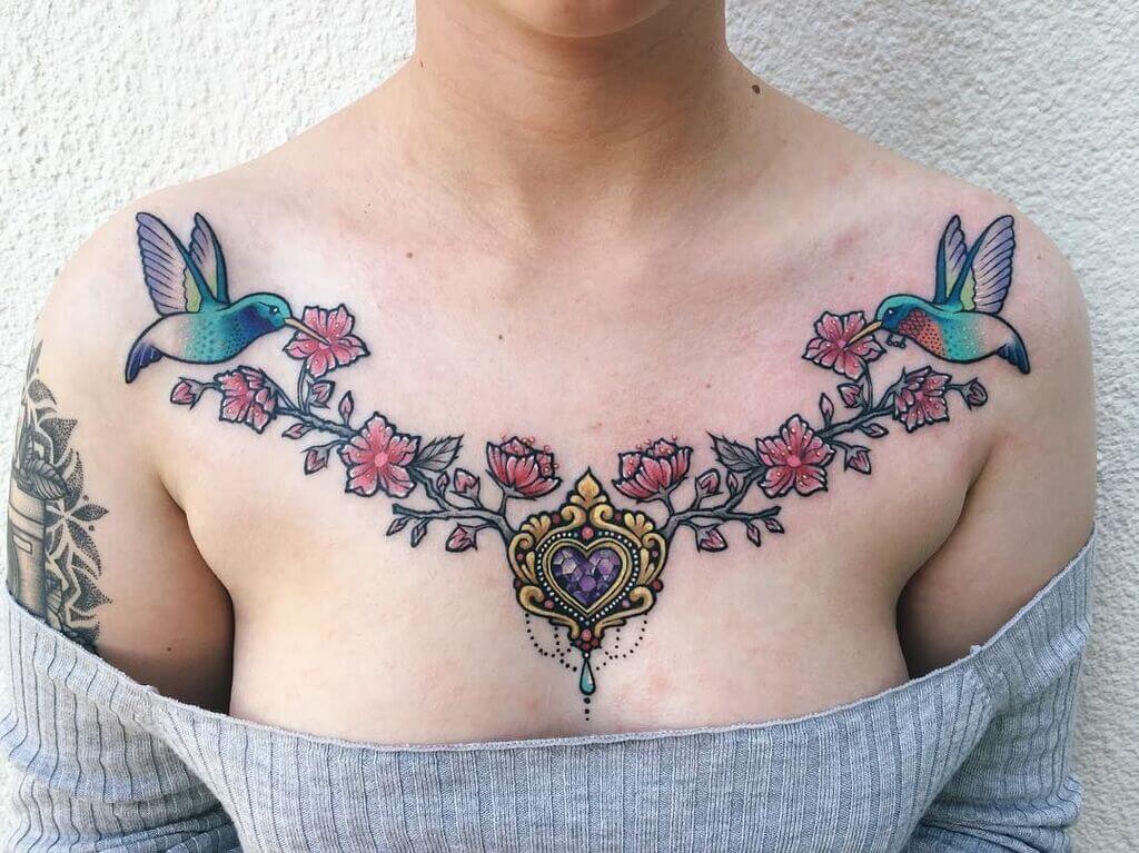 female chest tattoo ideas
