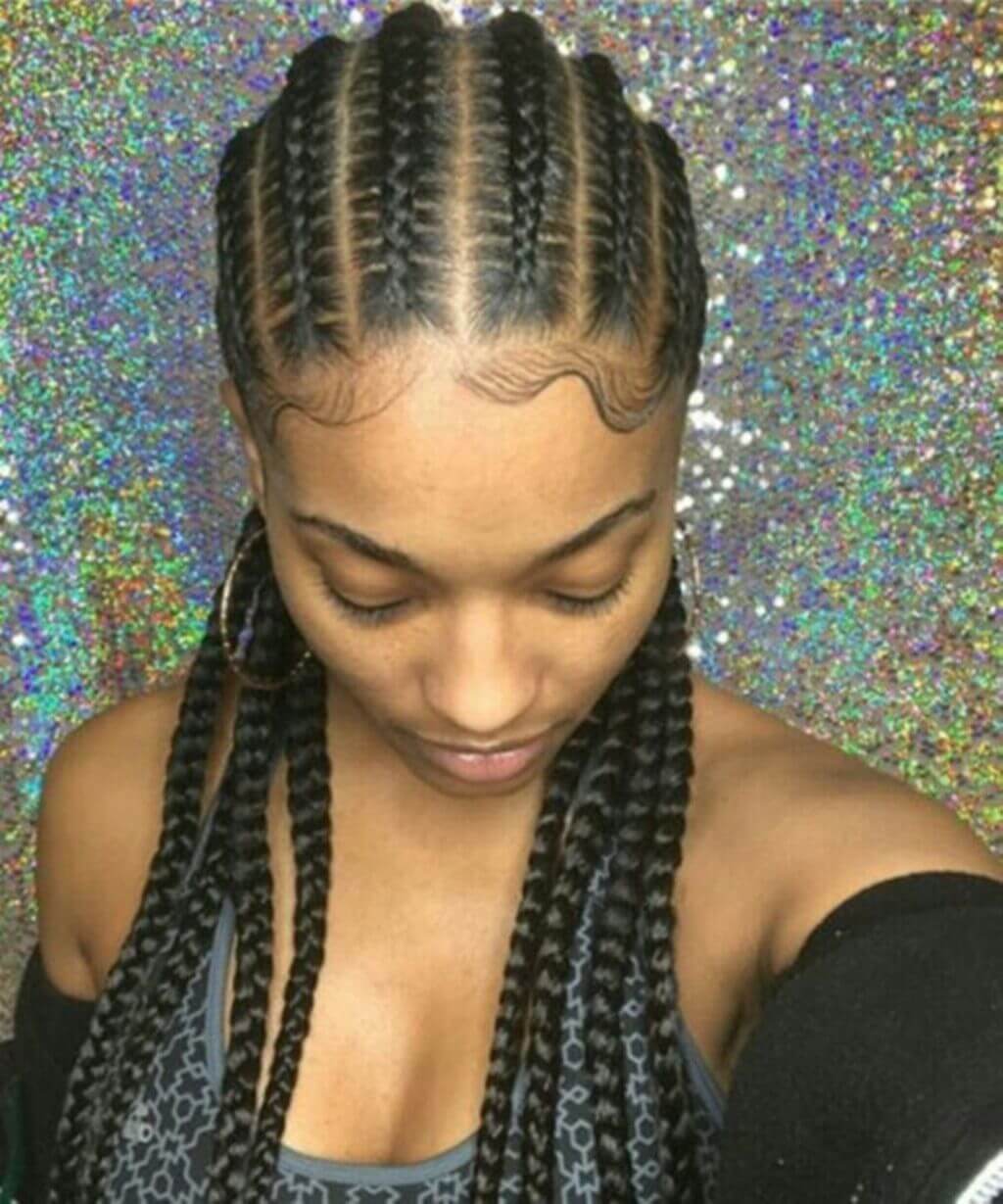 smoke braids short hair