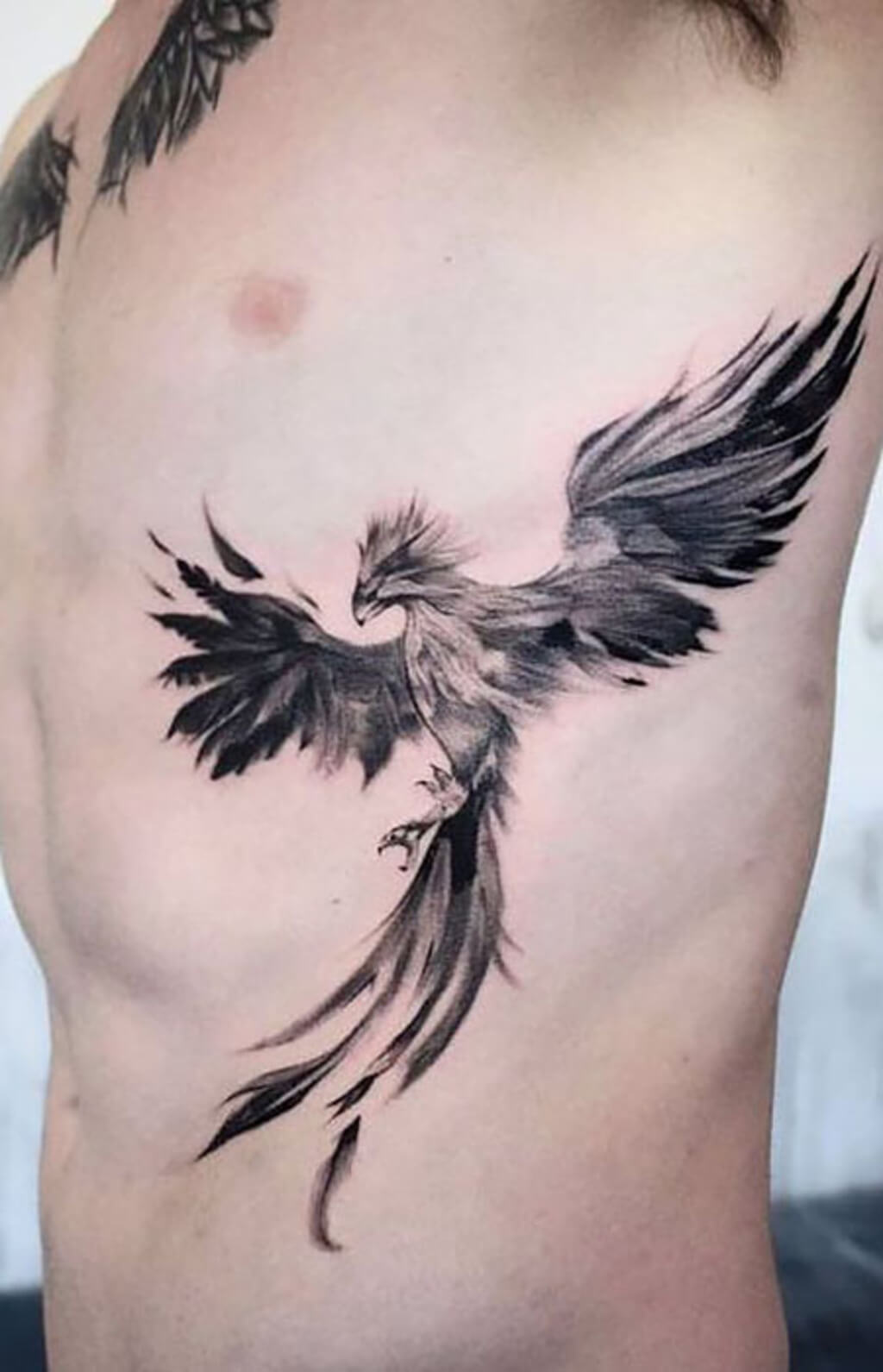 Mysterious Phoenix Tattoo For Men