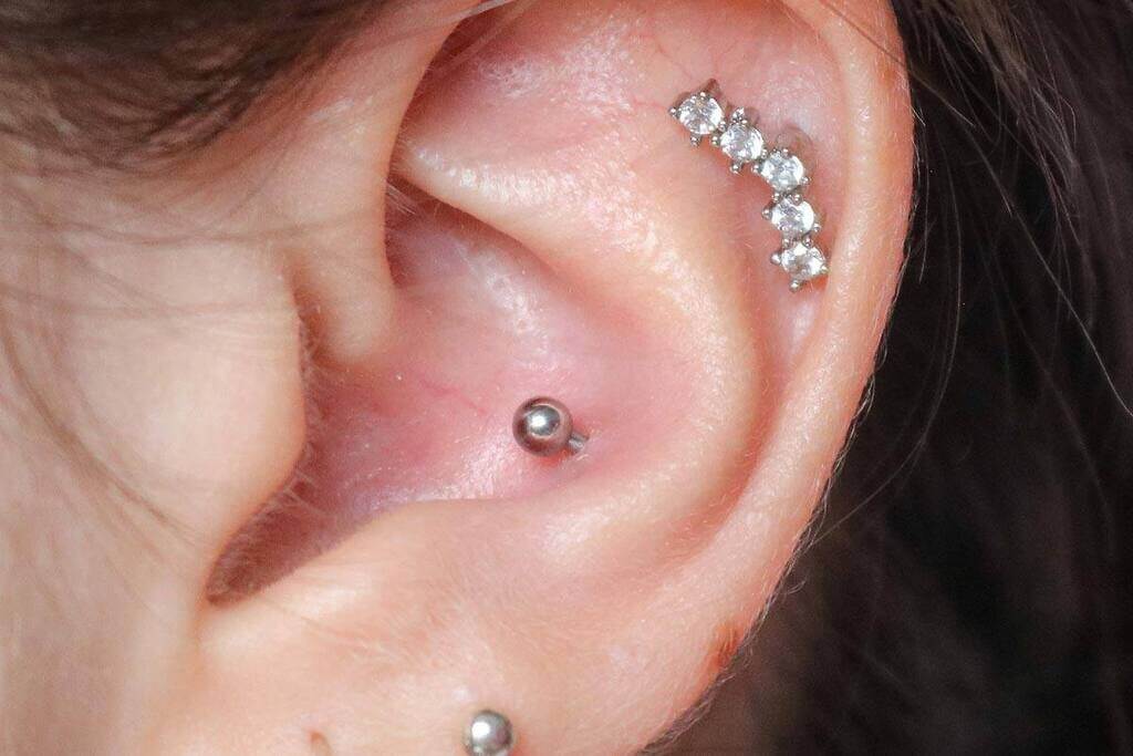 Inner Conch Cute Ear Piercings