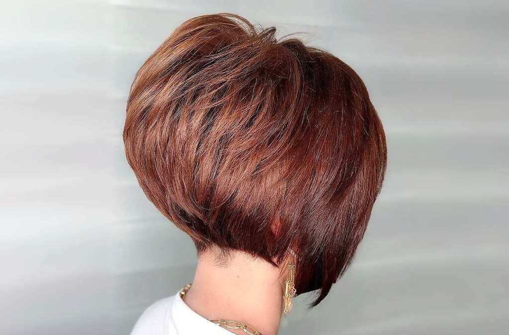 Stacked and Angled Bob Short Haircuts for Women