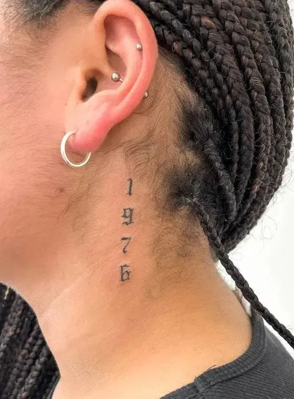 Number Tattoo