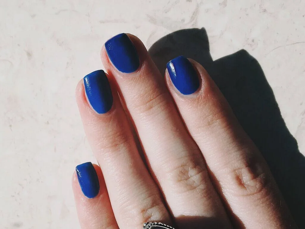 Cool Dark Blue Nails