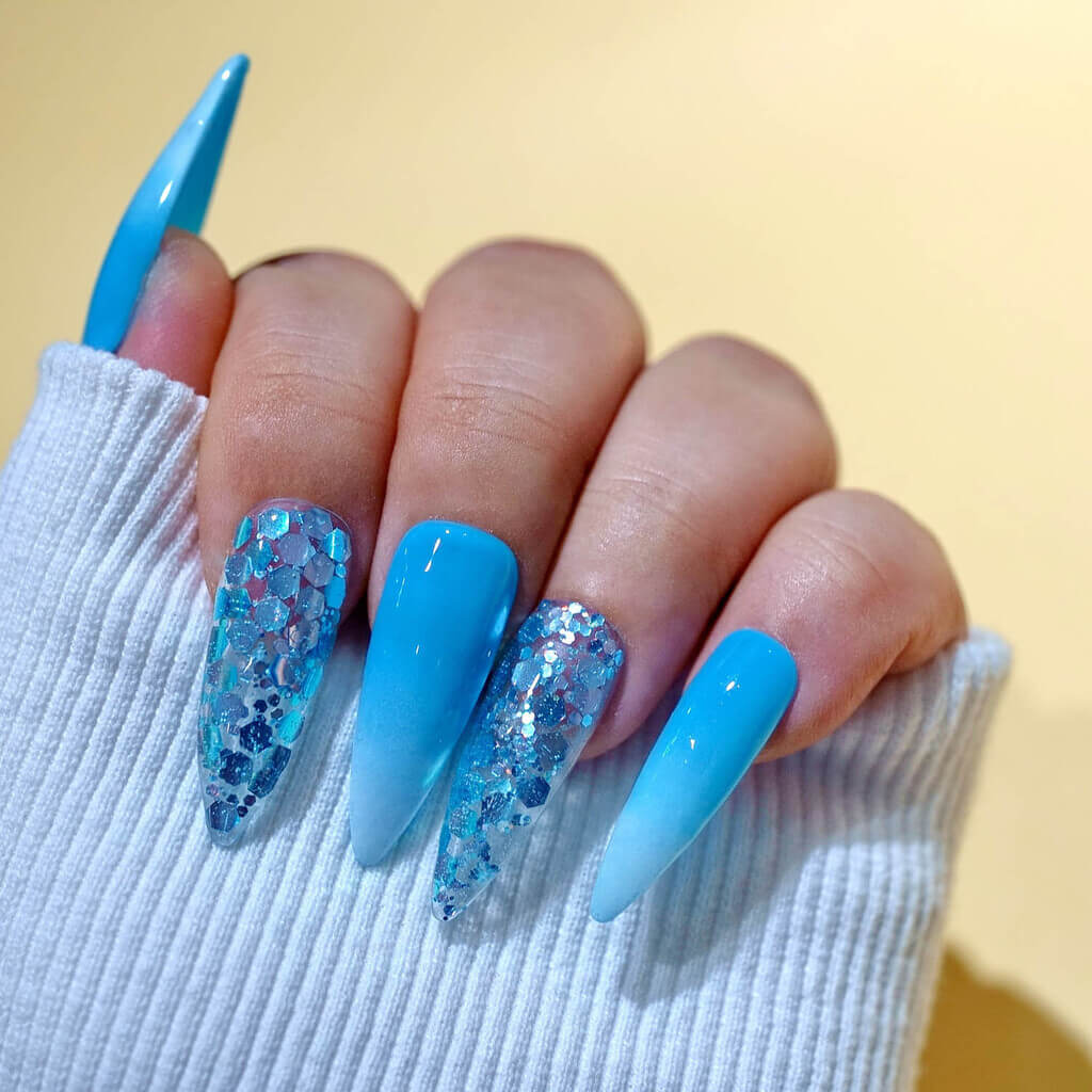 Long and Sparkly Nail Ideas