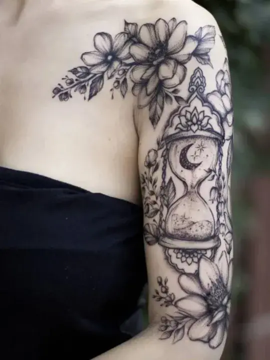 Women's Unique Half Sleeve Tattoo