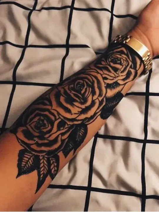 Lower Half Sleeve Tattoo for women