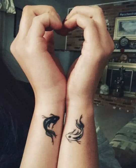 soulmate matching couple tattoos ideas
