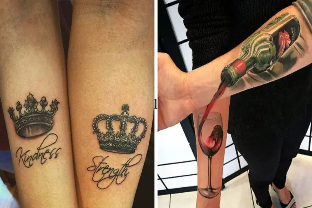 soulmate matching couple tattoos ideas