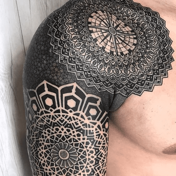 tattoos for mens shoulder blade