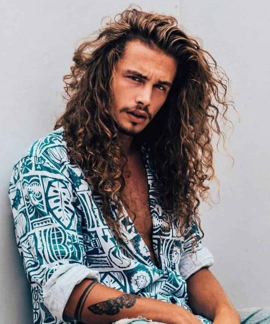 Long Curly Hair with Shoulder Length Hairstyle