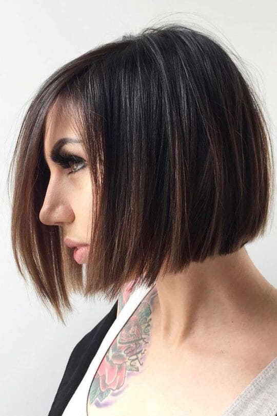 long bob with layers