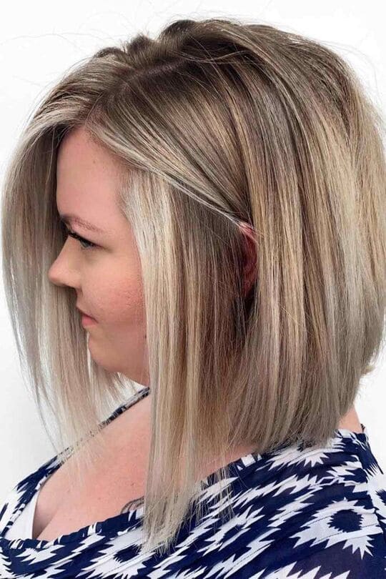 Middle-Parted Long Bob Hairstyle