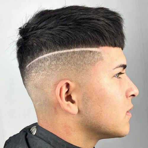 Edgar Cut with a Low Bald Fade