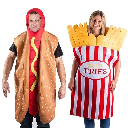 Hotdog and French Fries Couple Costume