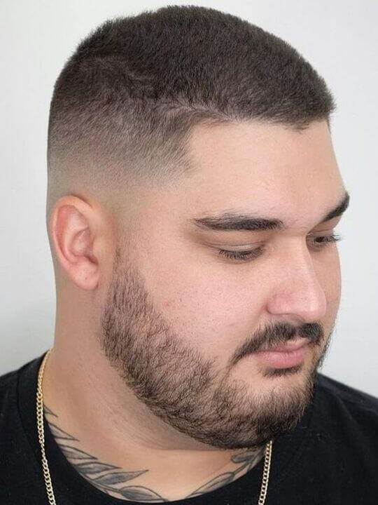 Mid Fade for Round Face