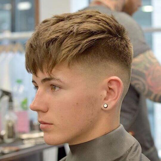 Mid Fade with Fringe