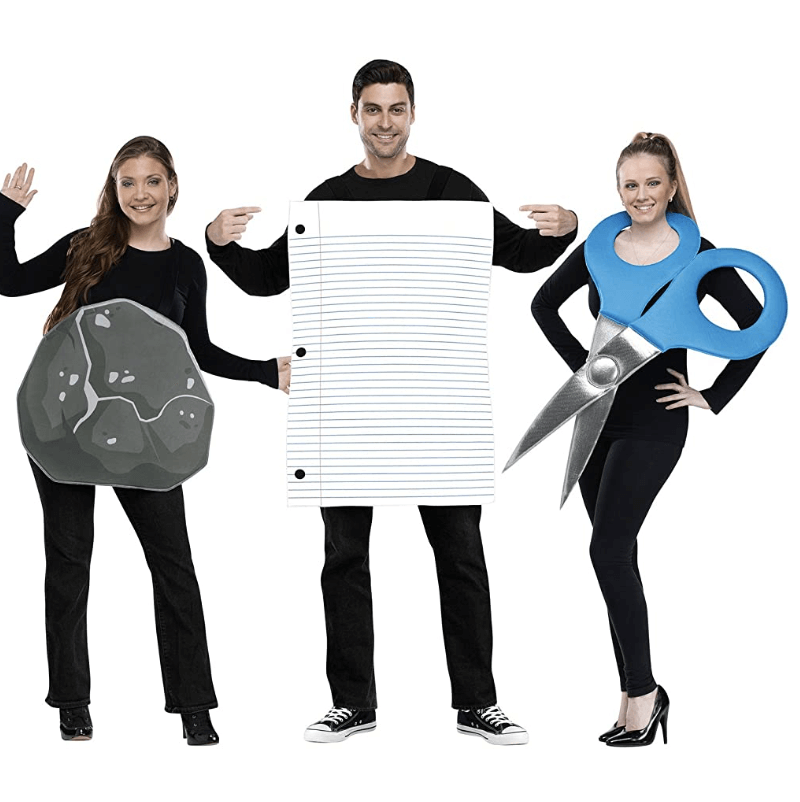 Rock Paper Scissors Halloween Outfit Idea