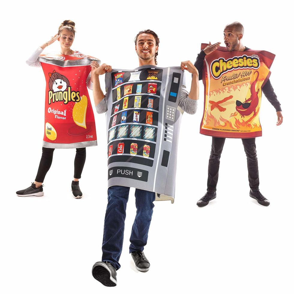 Vending Machine and Chips Costume Trio