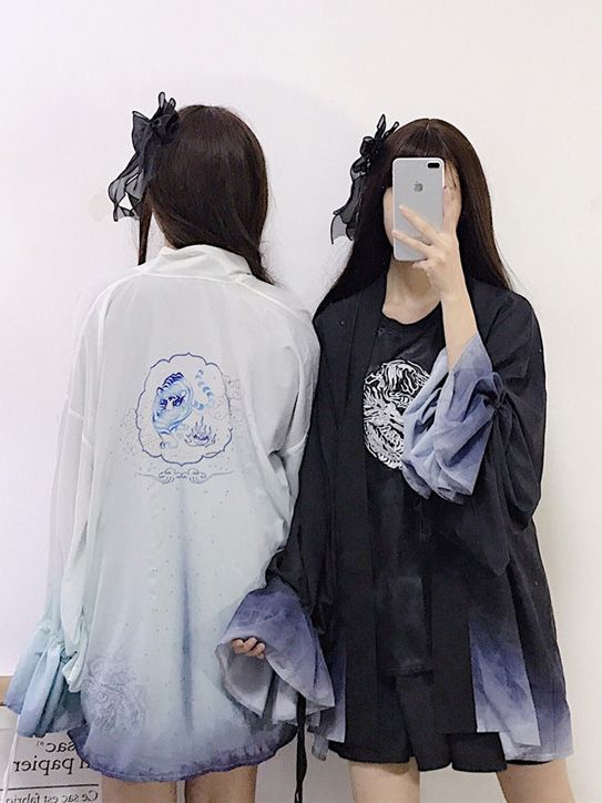mom and daughter Matching Kimono Mini Dress