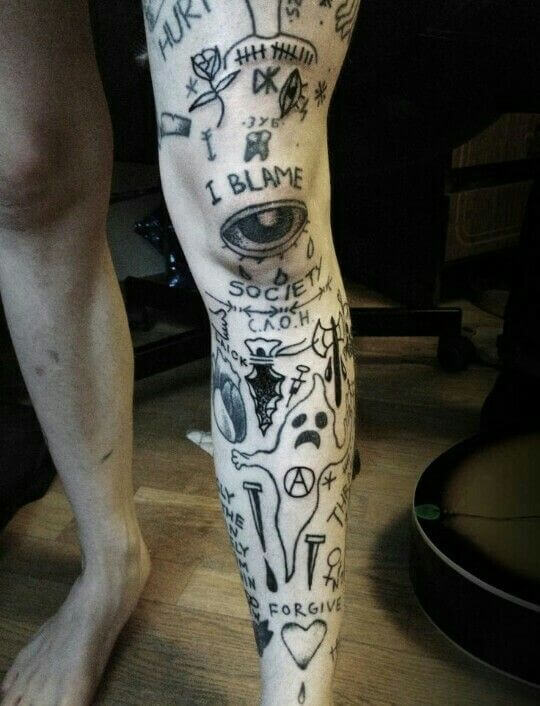 Grunge Patchwork Tattoos 