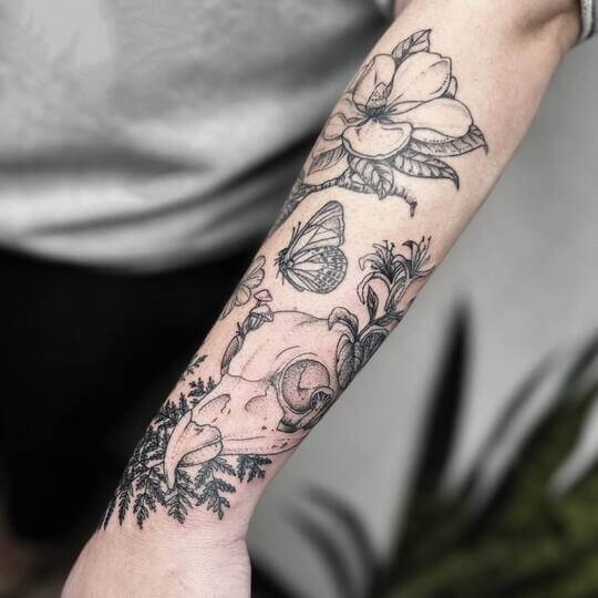 Patchwork Half Sleeve Tattoos