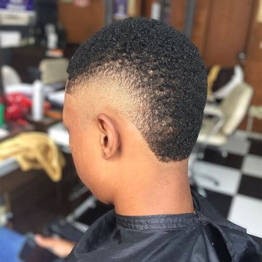 short fade with sponges