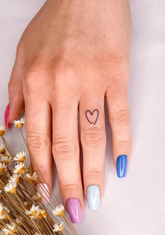 Heart Hand Tattoo