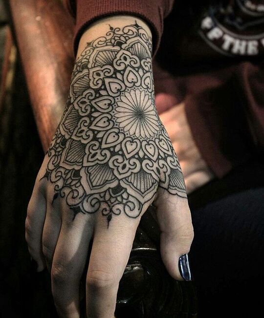 Mandala hand Tattoo