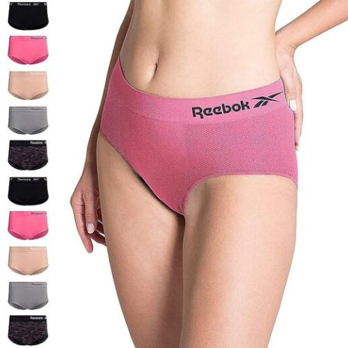 Reebok Women’s Underwear Seamless Hipster Briefs