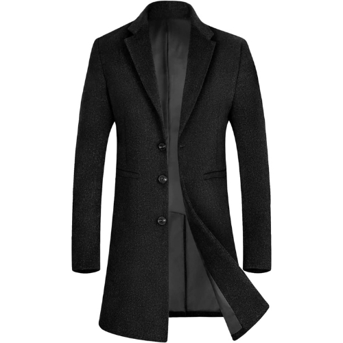 APTRO Men's Luxury Full Length Trench Coat 