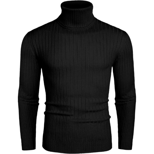 COOFANDY Men's Slim Fit Turtleneck Sweater 