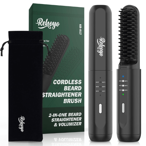 REHOYO Portable Cordless Beard Straightener