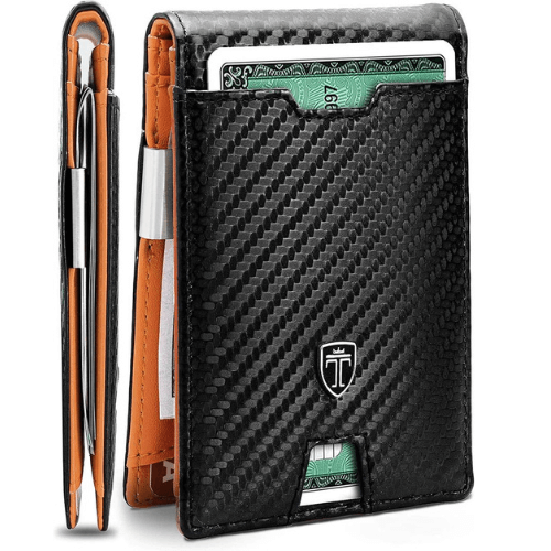 TRAVANDO Mens Slim Wallet with Money Clip