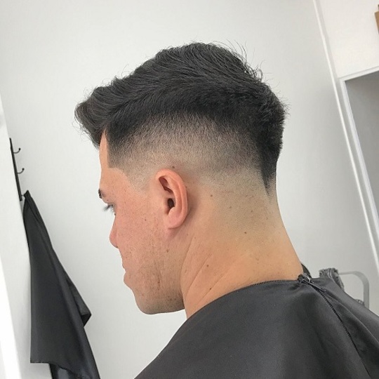 Mid Fade Cut For Thick Hair