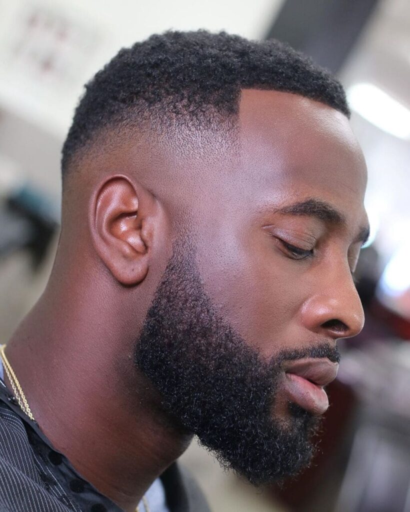 Mid Fade Haircut For Black Men