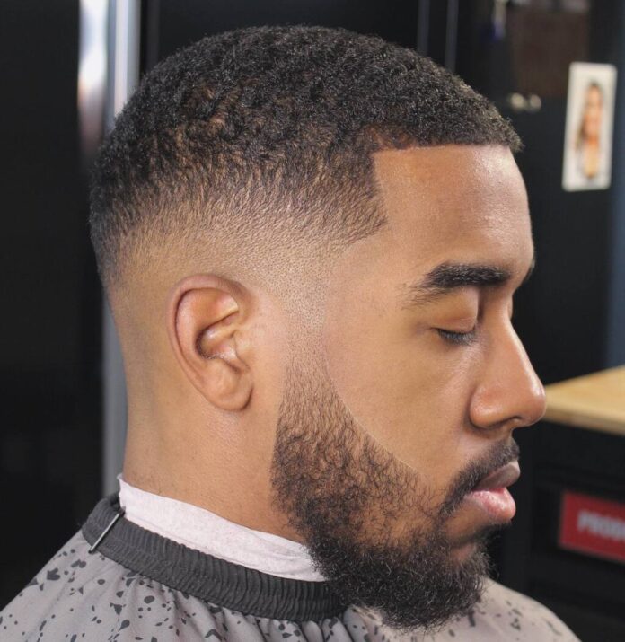Mid Fade Haircut With Crew Cut 696x715 