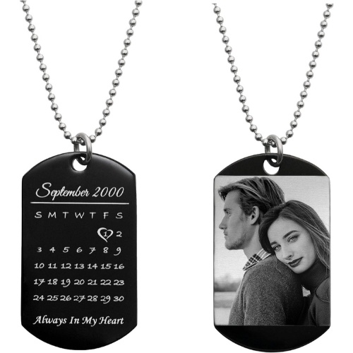 Queenberry Laser Engraved Personalized Dog Tag