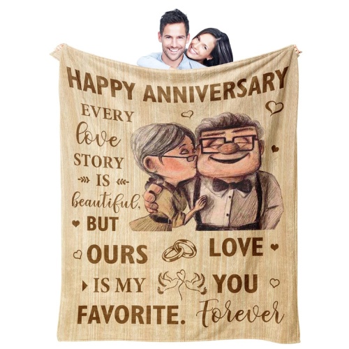 Wedding Anniversary Blanket Gifts for Him 