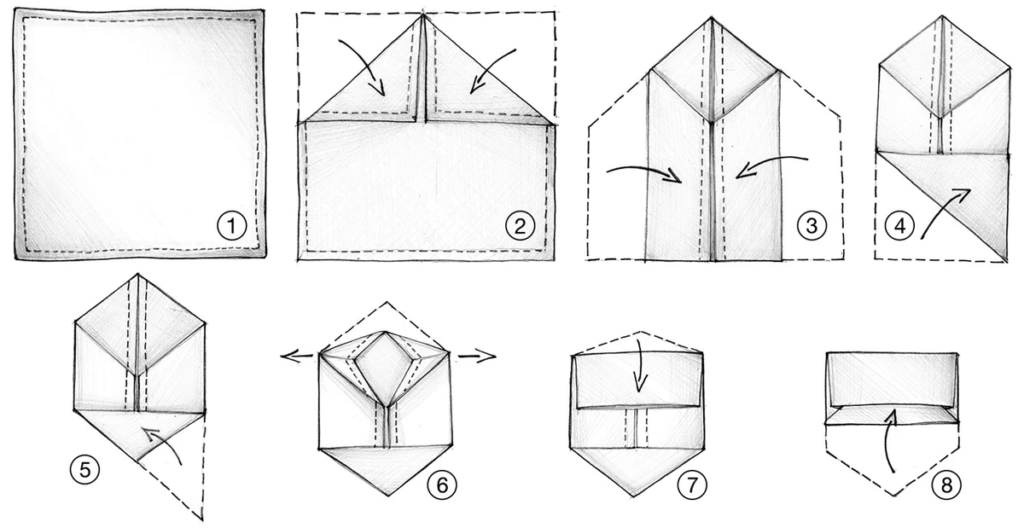 the envelope pocket square fold