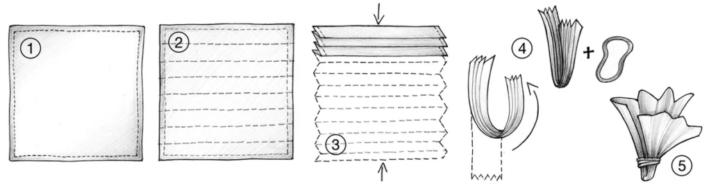 the fan pocket square fold