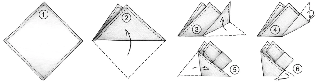 the slope pocket square fold