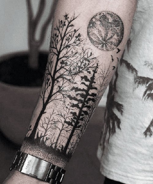 Cool Lower Arm Tattoo for men