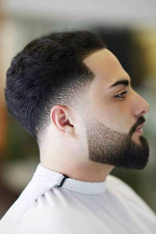 Faded Beard Blowout haircut