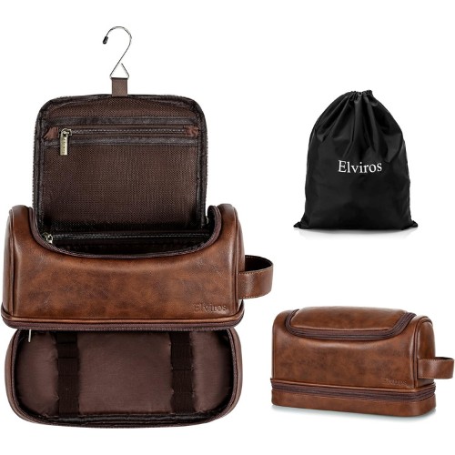 Men's Leather Toiletry Bag 