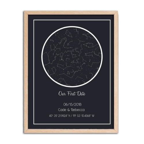 Our First Date Night Sky Art Print