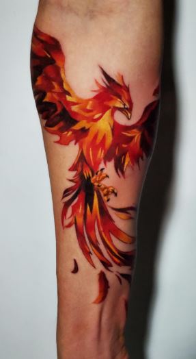 Phoenix Tattoo on arm for men