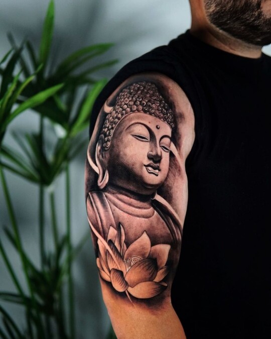 Religious Arm Tattoo for men