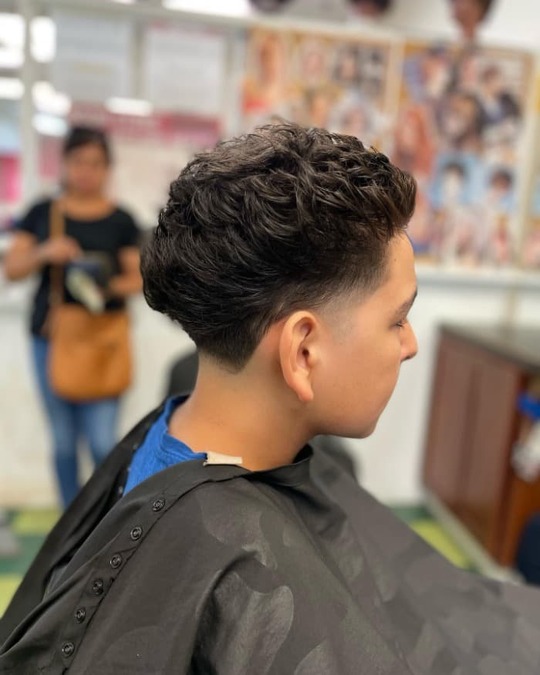 Tapered Sides Blowout haircut